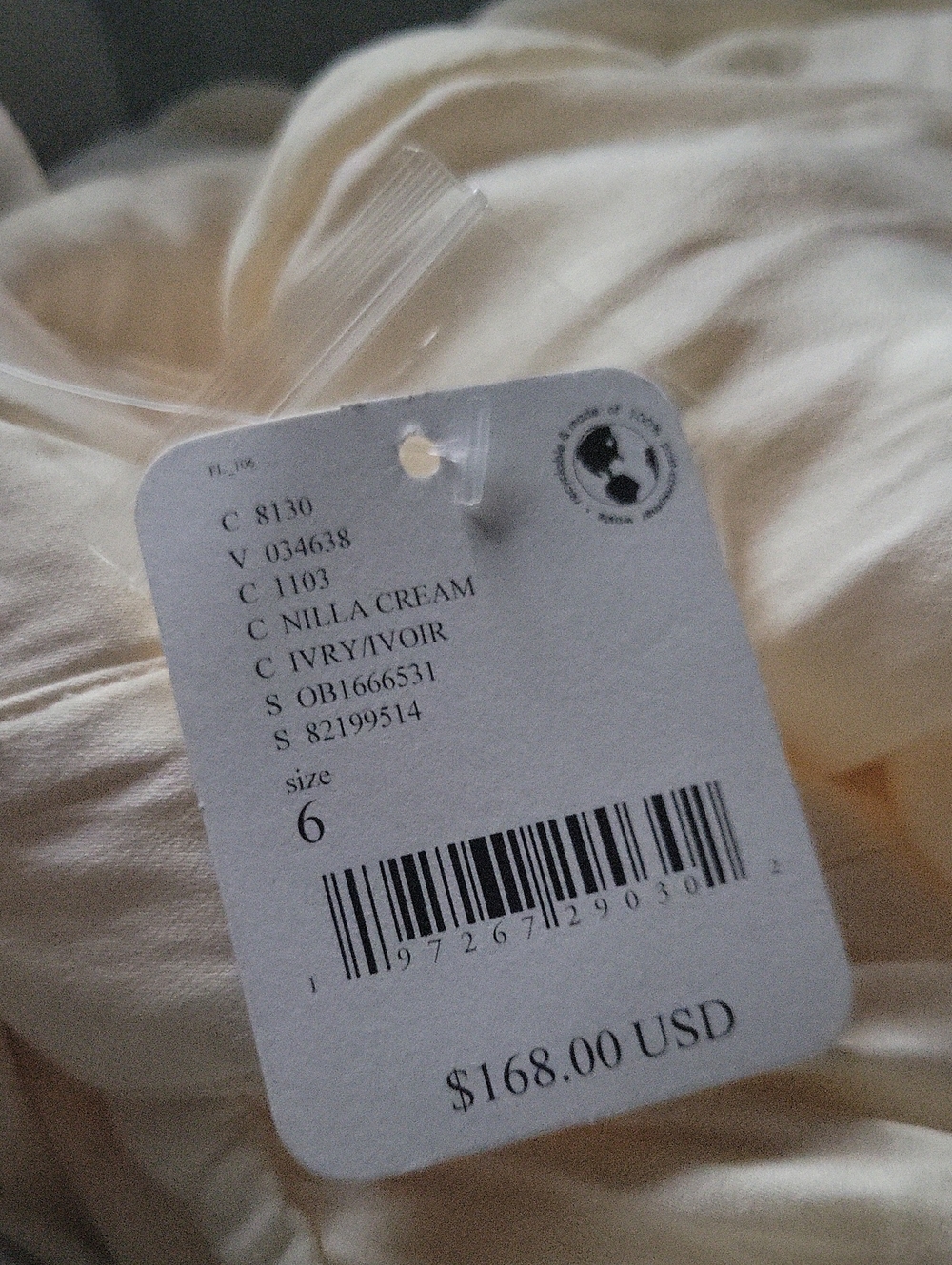 REVOLVE Aida Cream Wrap Maxi Dress with High Side Slit - Picture 5 of 6